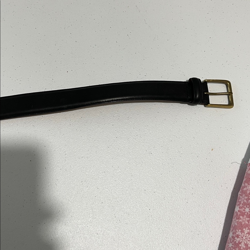 Polo by Ralph Lauren Tan Italian Leather Black Belt Size 32